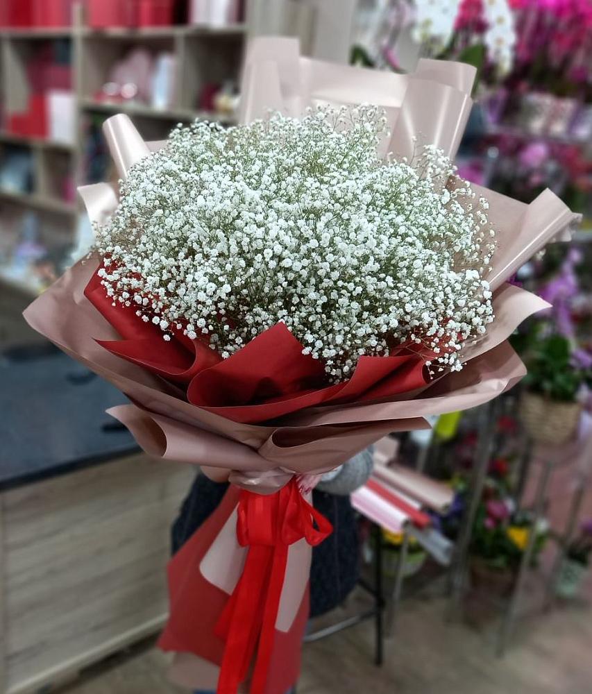 Букет Белые хлопья в Суркуле Букет цветов из: Гипсофила в Суркуле